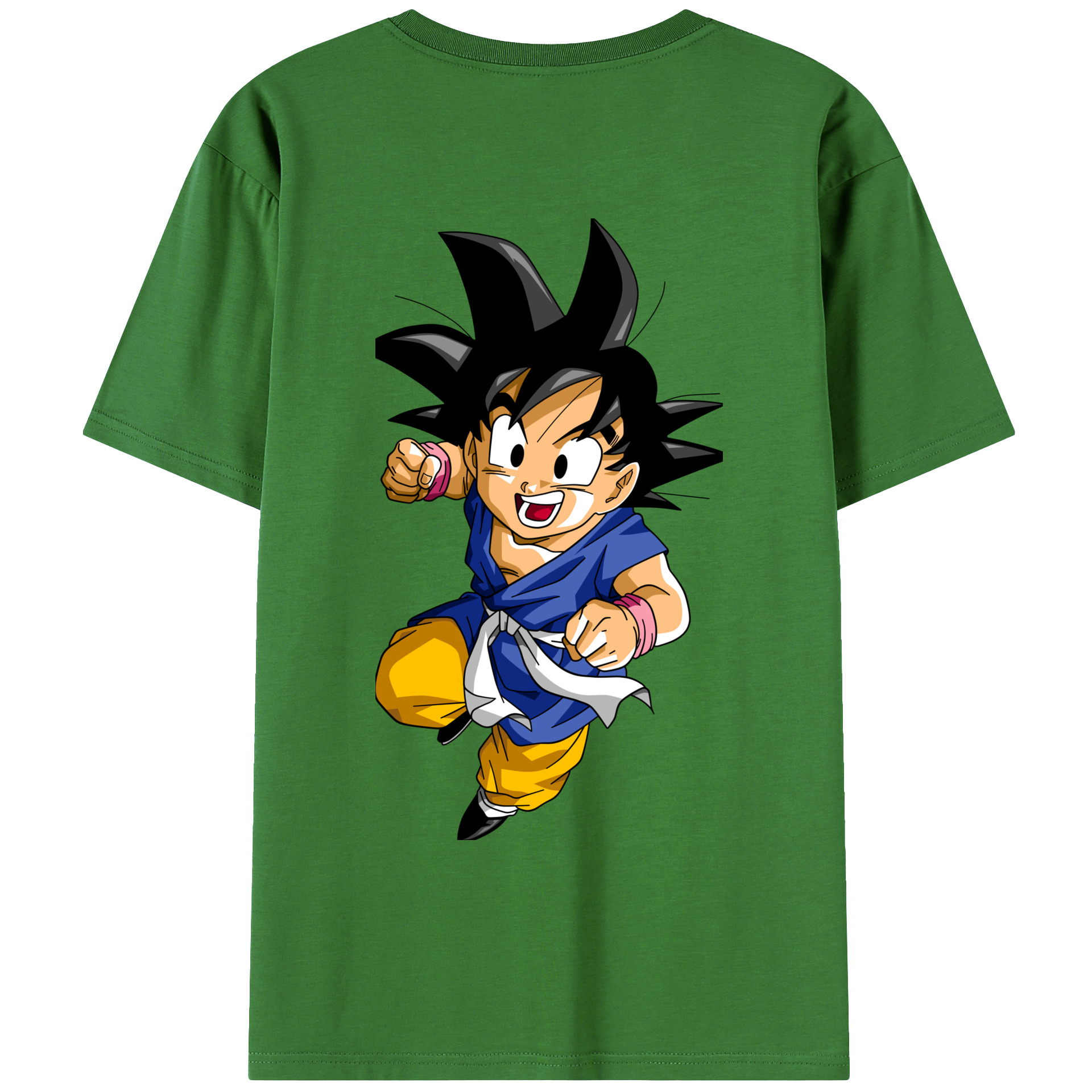 （画像用） ドラゴンボール 孫悟天 そん ごてん DRAGON BALL Son Goten レディース半袖Tシャツ(バックプリント)